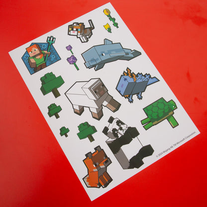 Minecraft: Wall-Clings - 50+ Vinyl Stickers, Wall Decals