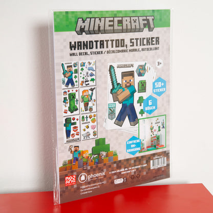 Minecraft: Wall-Clings - 50+ Vinyl Stickers, Wall Decals