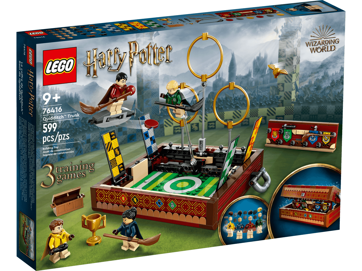 LEGO Harry Potter Quidditch Trunk 76416 Building Toy Set - 599 Pieces