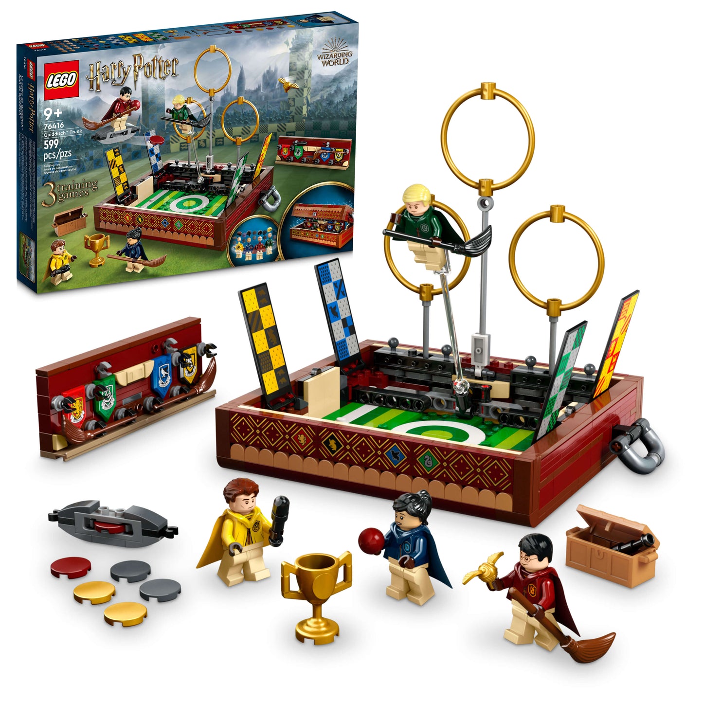 LEGO Harry Potter Quidditch Trunk 76416 Building Toy Set - 599 Pieces