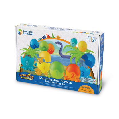 Learning Essentials Counting Dino-Sorters Math Set - Educational Dinosaur Themed Activity