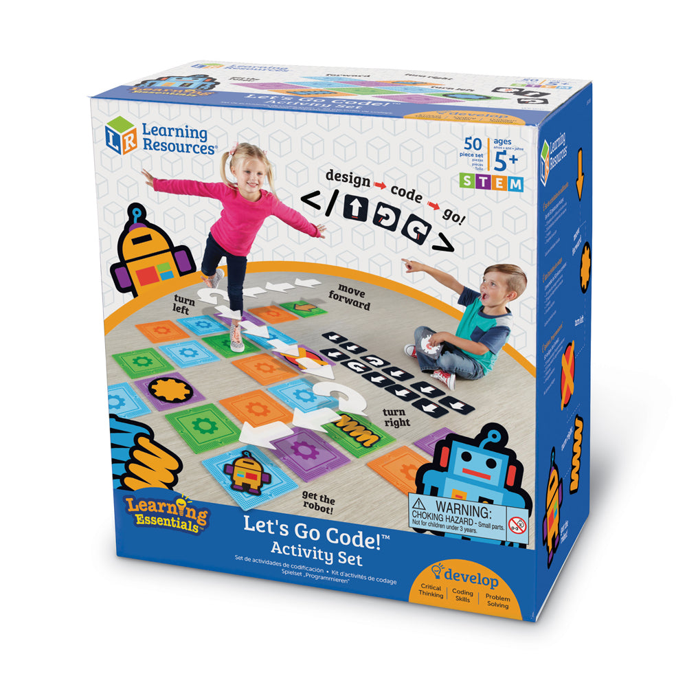 Learning Essentials - Let's Go Code! Activity Set - Interactive Coding for Kids