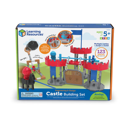 Learning Resources 123-Piece Castle Engineering & Design Building Set