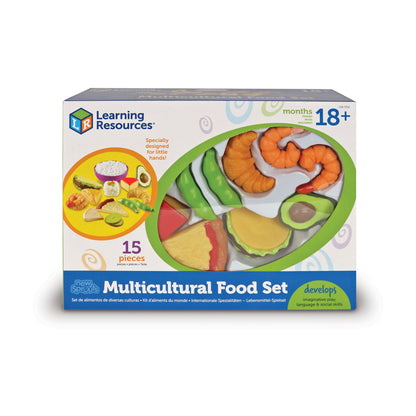 Learning Resources New Sprouts 15-Piece Multicultural Food Play Set