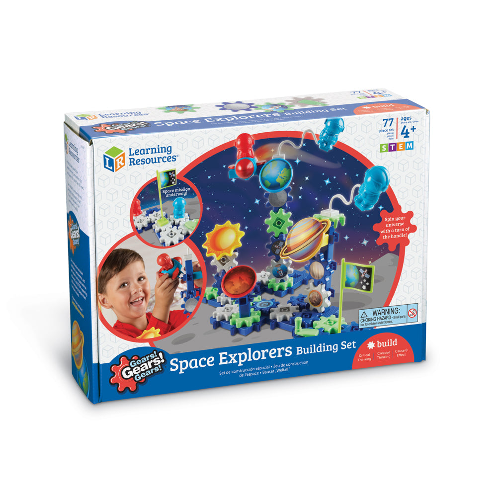 Learning Resources Gears Gears Gears 80 Piece Space Explorers Build Toys R Us