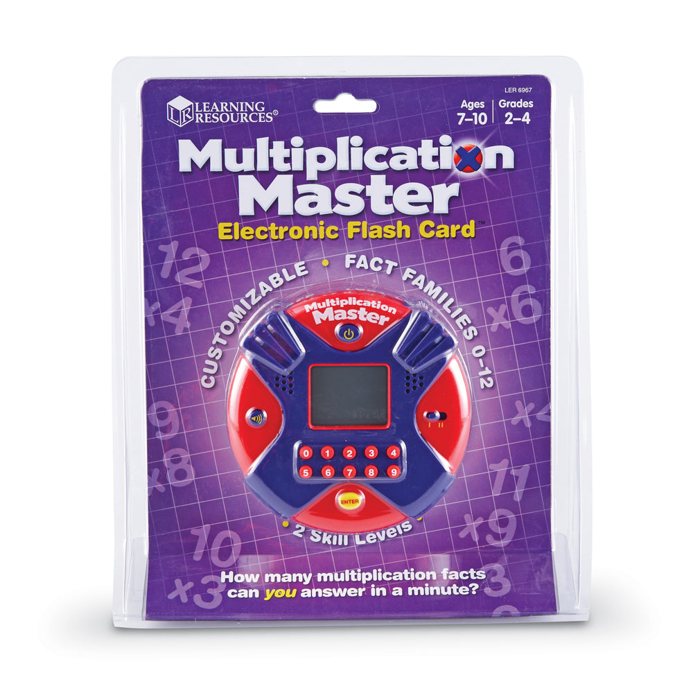 Learning Resources Multiplication Master Electronic Flash Card - Math Skill Builder