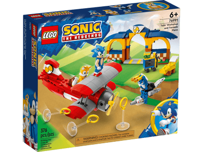 LEGO Sonic the Hedgehog Tails' Workshop and Tornado Plane Building Set - 376 Pieces