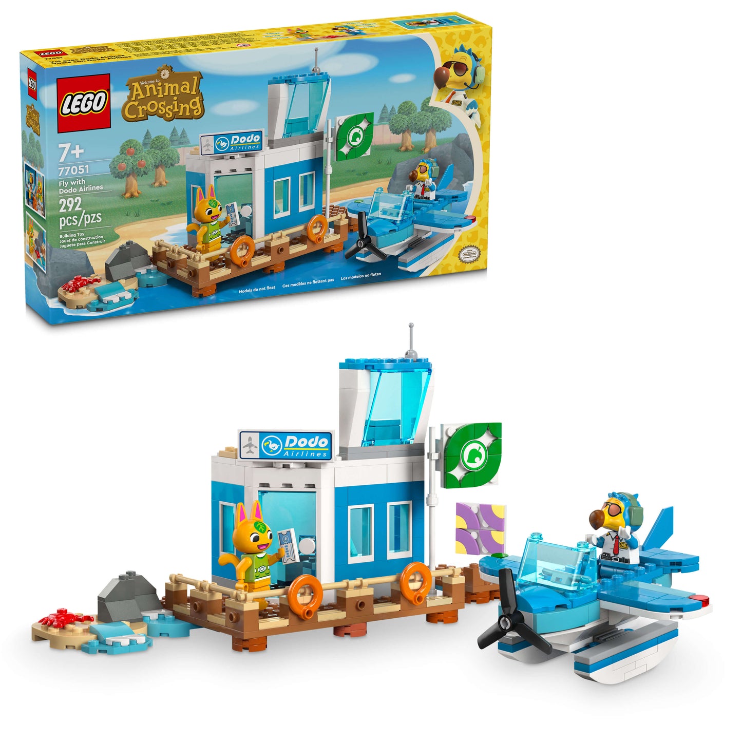 LEGO Animal Crossing™ Fly with Dodo Airlines Airport Toy 77051