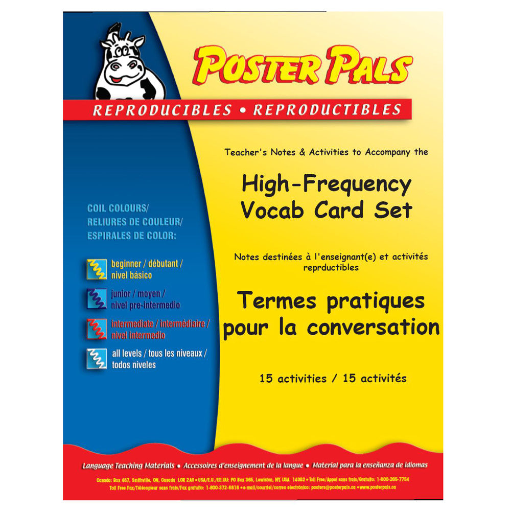 Poster Pals French Vocabulary 43-Card Teaching Set