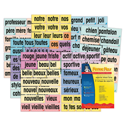 Poster Pals French Adjective Vocabulary Teaching Cards Set