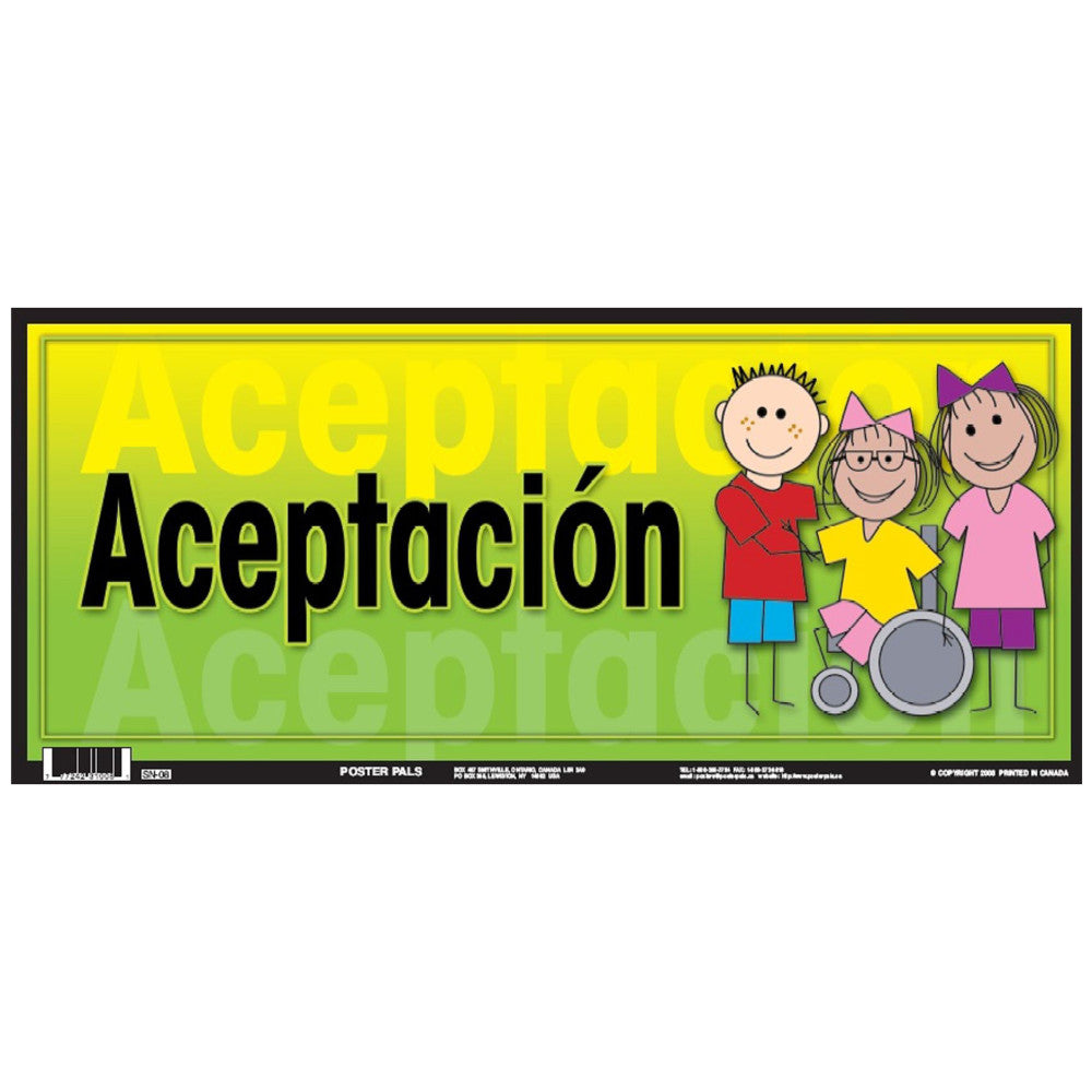 Poster Pals Spanish Character 6-Piece Educational Poster Set