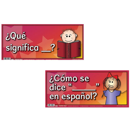 Poster Pals 12-Piece Spanish Language Teaching Anchor Phrase Posters Set