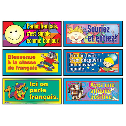 Poster Pals French Language Educational Set - 6 Teaching Posters