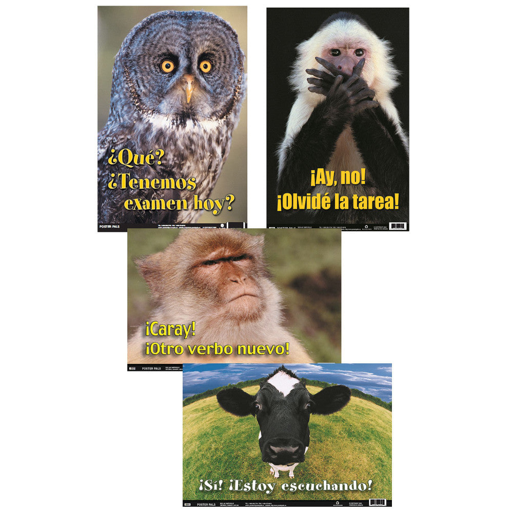 Poster Pals Spanish 4-Piece Educational Poster Set