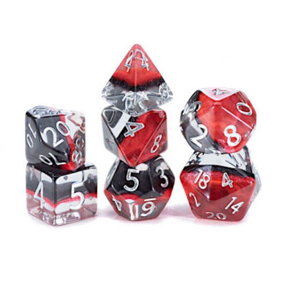 Gate Keeper Games Eclipse Dice: Magma 7-Piece Polyhedral Dice Set