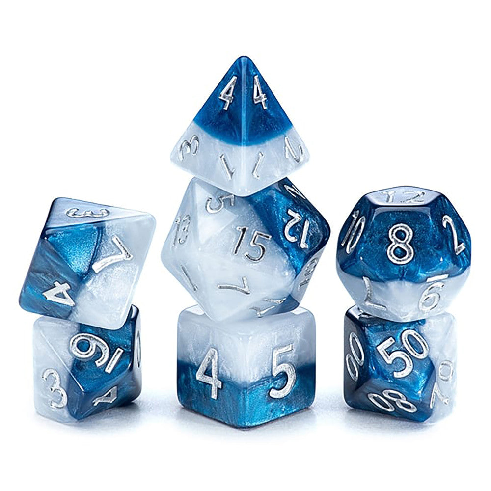 Gate Keeper Games and Dice: Halfsies Dice: Police Box - 7pc Set