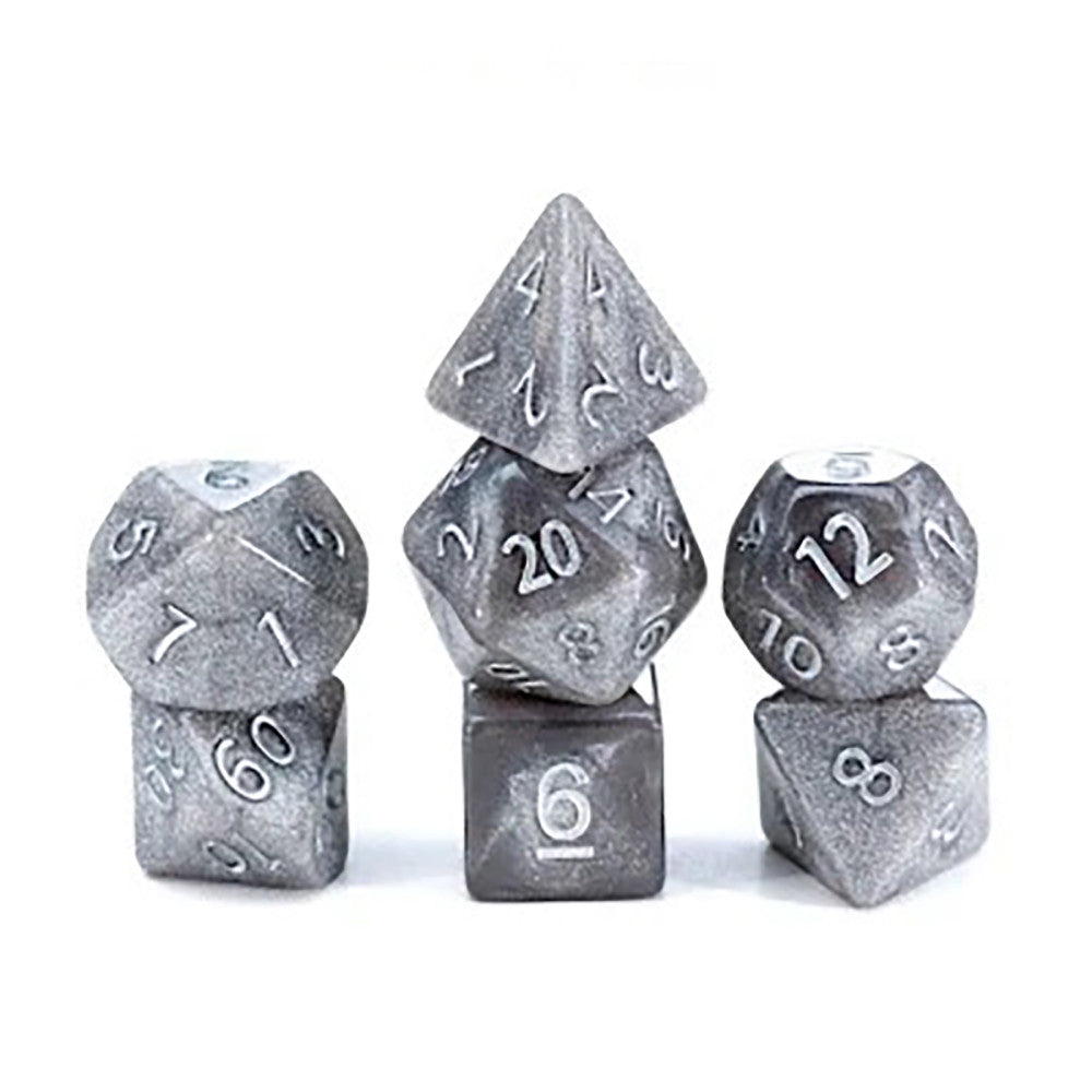 Gate Keeper Games Mercurial Dice: Mercury 7-Piece Resin Dice Set