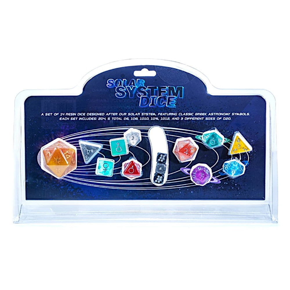 Gate Keeper Games Solar System 14pc RPG Resin Dice Set