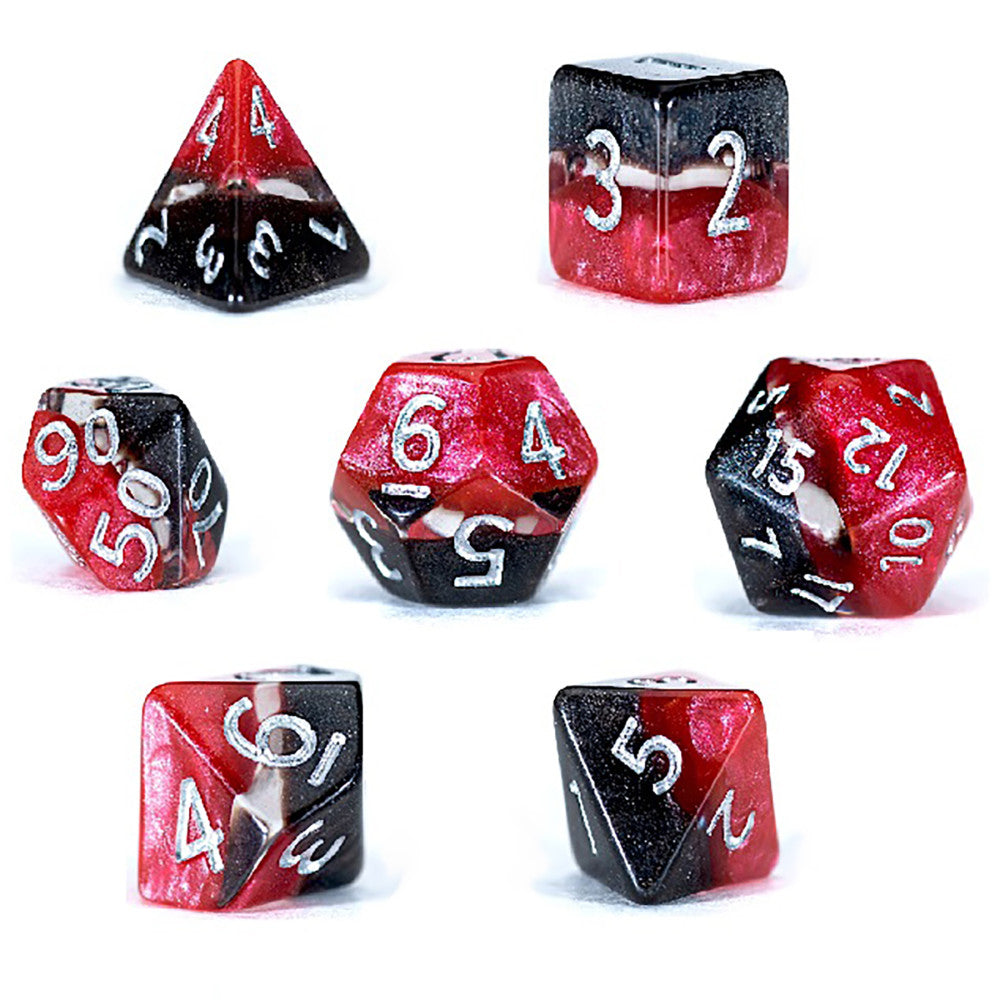 Gate Keeper Games Mighty Tiny Dice Set: Lava Rocks - Premium RPG Dice