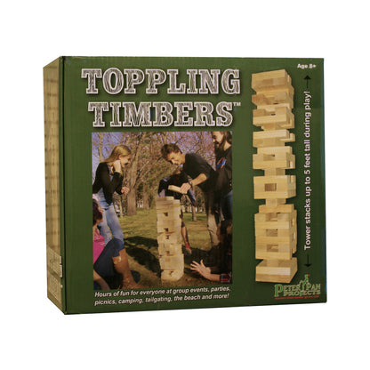 Toppling Timbers Giant Block Tower Game by Front Porch Classics