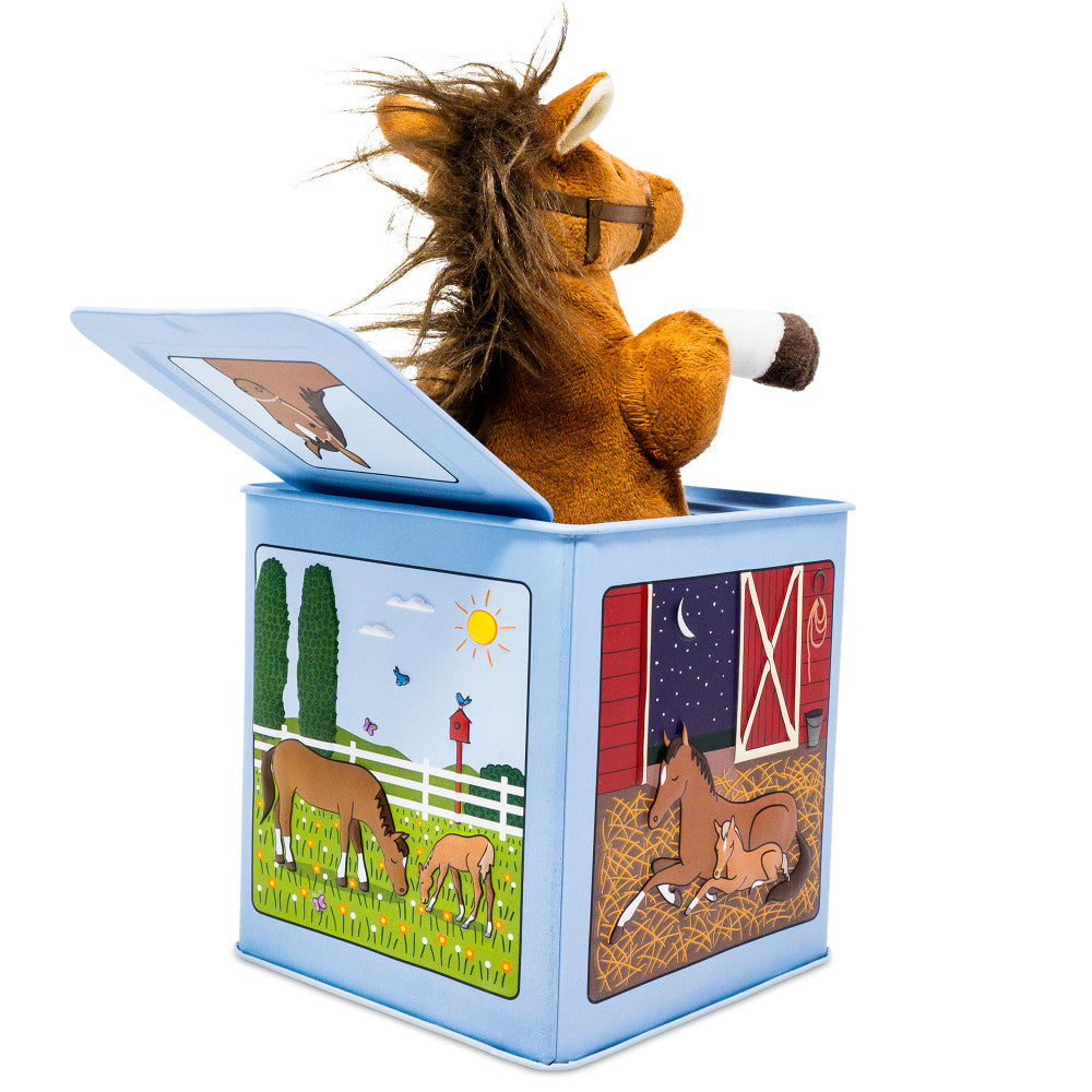 Jack Rabbit Creations: Rosie The Racehorse - Classic Music Jack In The Box Toy