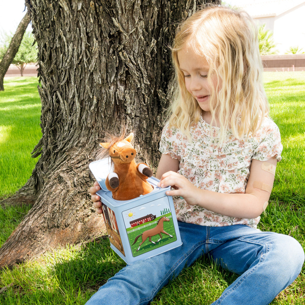 Jack Rabbit Creations: Rosie The Racehorse - Classic Music Jack In The Box Toy