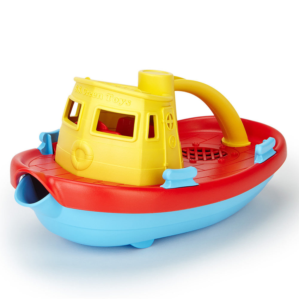 Green Toys My First Tugboat - Yellow Top - Eco-Friendly Floating Toy f ...