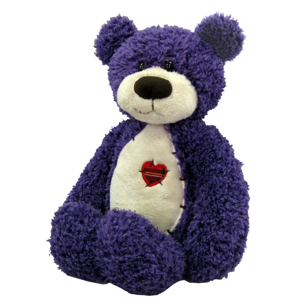 First and Main 8 inch Tender Teddy Plush - Purple