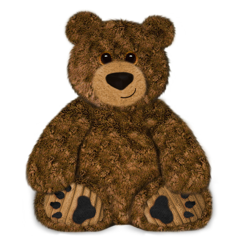 First and Main Bear Country Collection 10 Inch Grizzles Plush Bear - Dark Brown