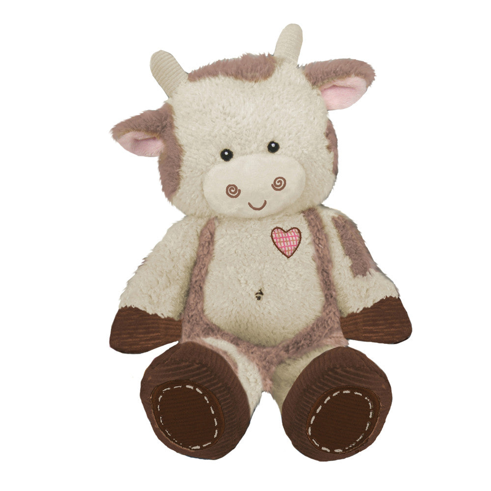First and Main Tender Betty Plush - 8 inch Brown and White Cow