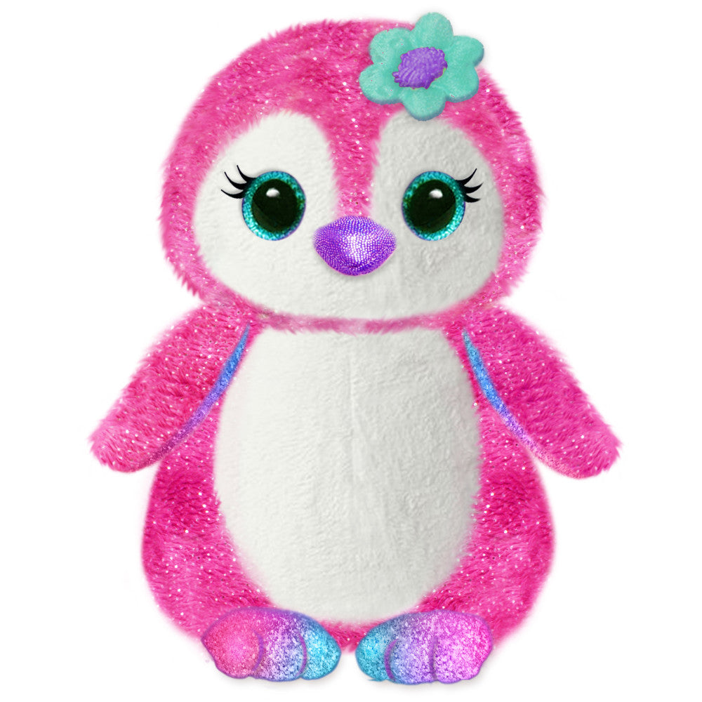 First and Main FantaZOO 10 Inch Plush Penny Penguin - Sparkle Accents
