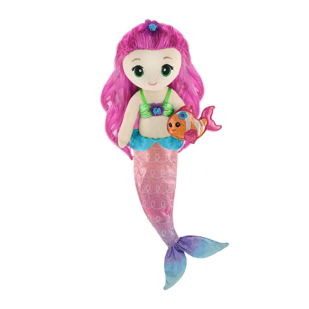 First and Main 18-inch Mermaid Doll - Pearl with Pink Hair