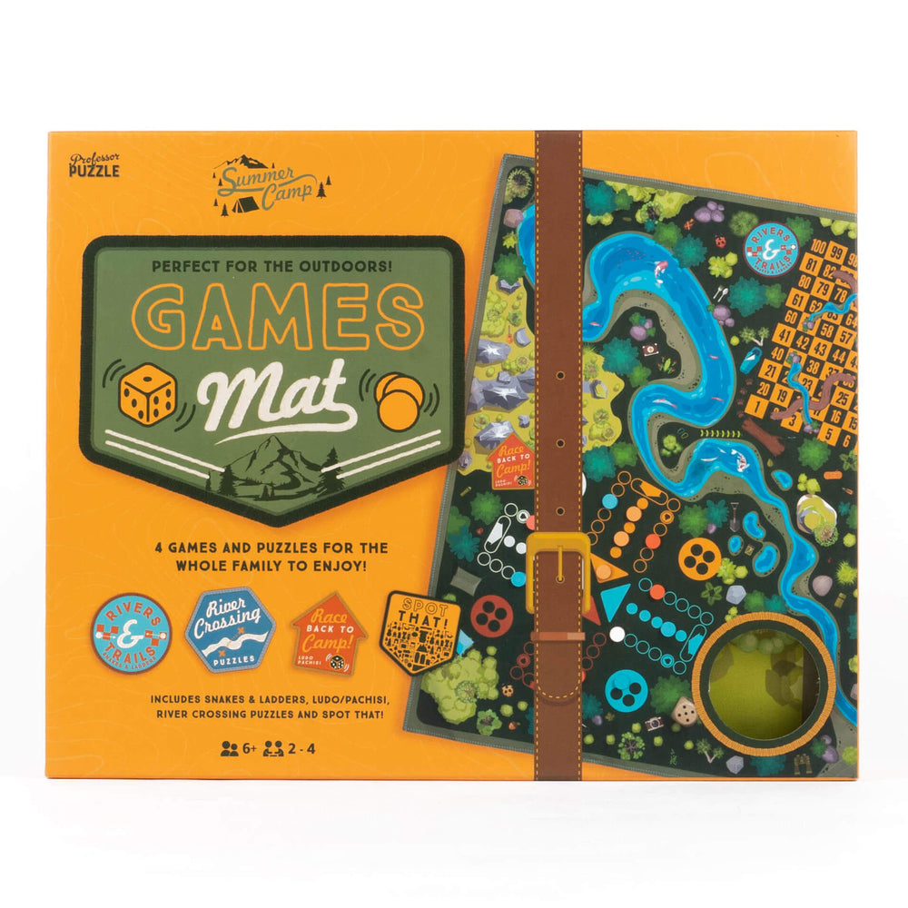 Family Adventure Games Mat with 4 Fun Challenges