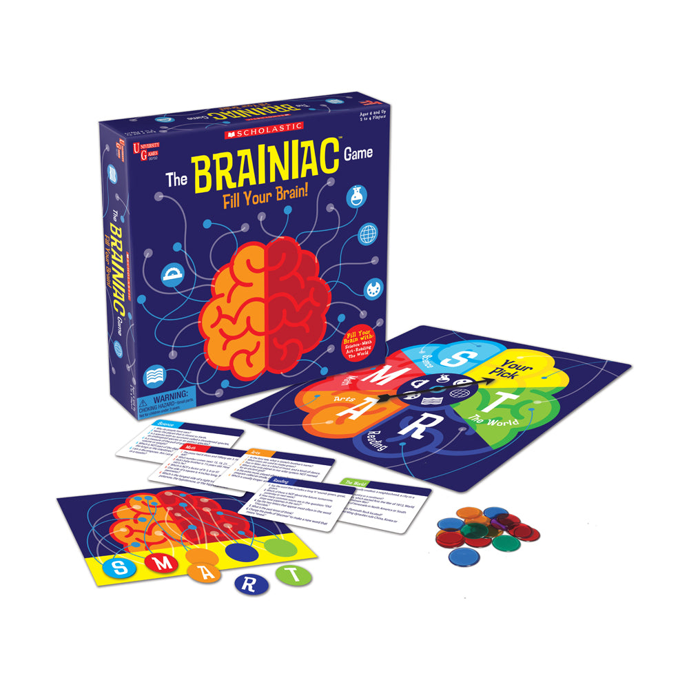 Scholastic The Brainiac Game - Educational Trivia Board Game