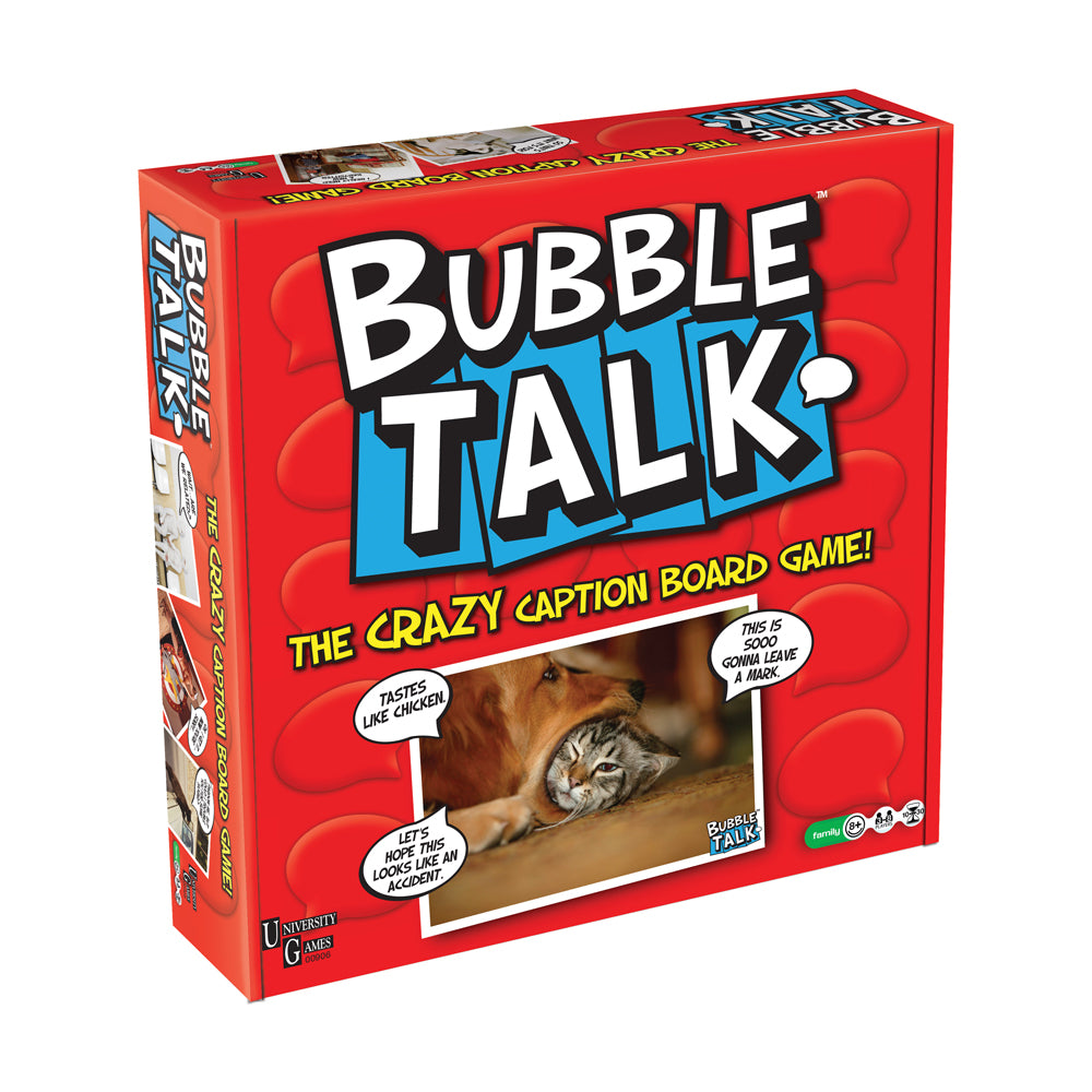 Bubble Talk Family Caption Board Game by University Games