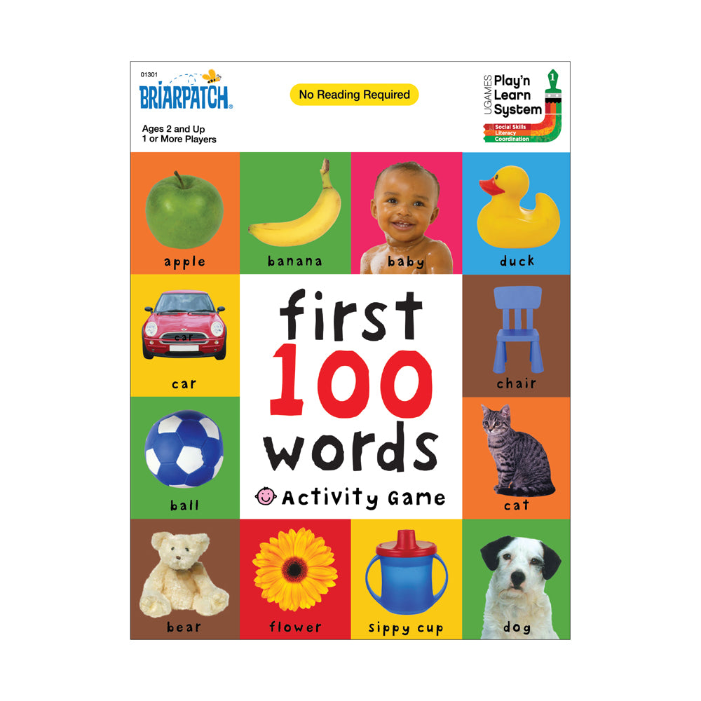 Briarpatch First 100 Words Activity Game - Vocabulary & Counting Learning Toy