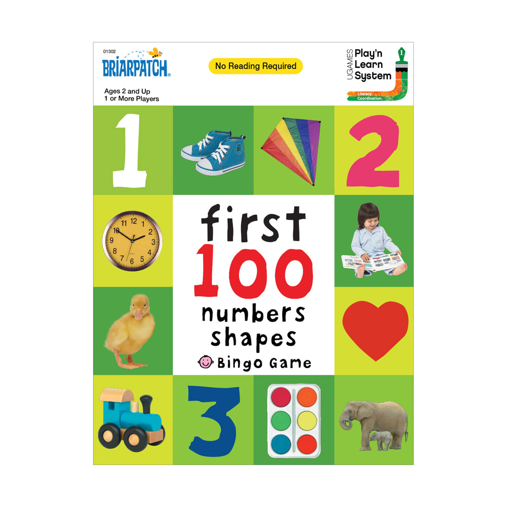 First 100 Numbers Shapes Educational Bingo Game by Briarpatch