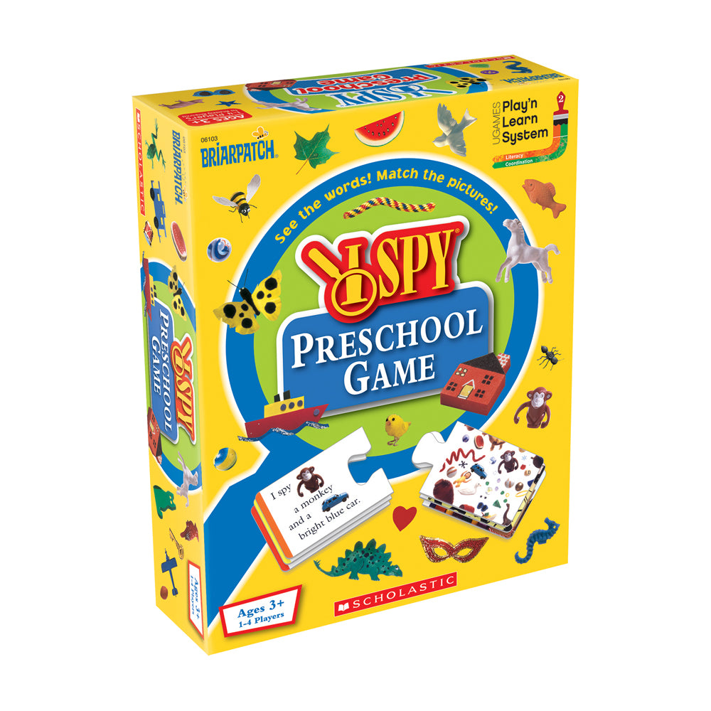 I Spy Preschool Game: Visual Matching & Reading Skills Board Game