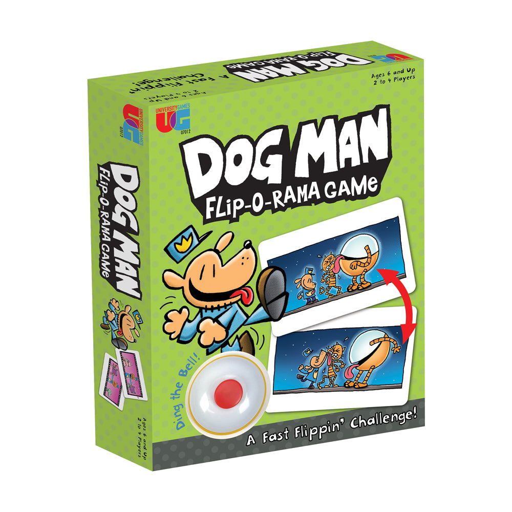 Dog Man Flip-O-Rama Matching Card Game by University Games