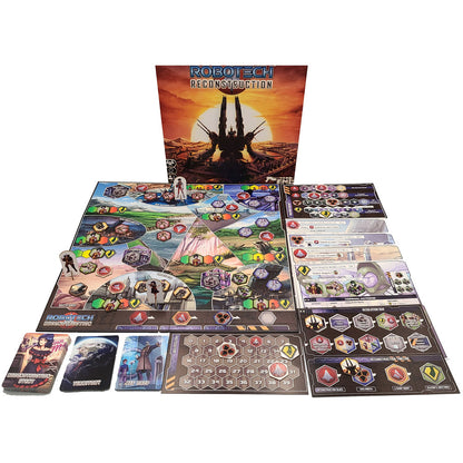 Strange Machine Games: Robotech: Reconstruction - Strategy Board Game, Ages 14+, 3-4 Players