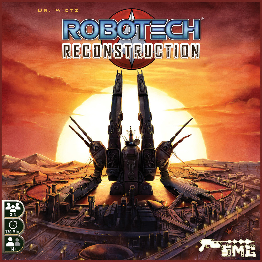 Strange Machine Games: Robotech: Reconstruction - Strategy Board Game, Ages 14+, 3-4 Players