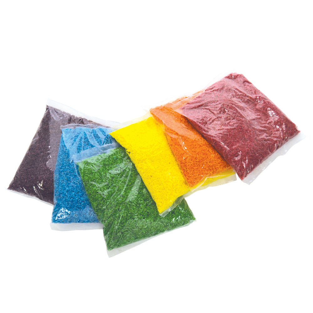 Roylco Colorful Sensory Rice Kit - Assorted 6 Colors