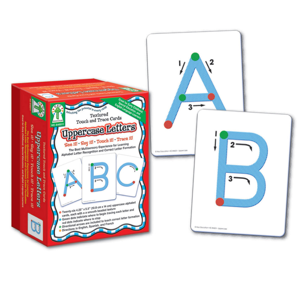 Key Education Publishing Textured Touch and Trace: Uppercase Learning Cards