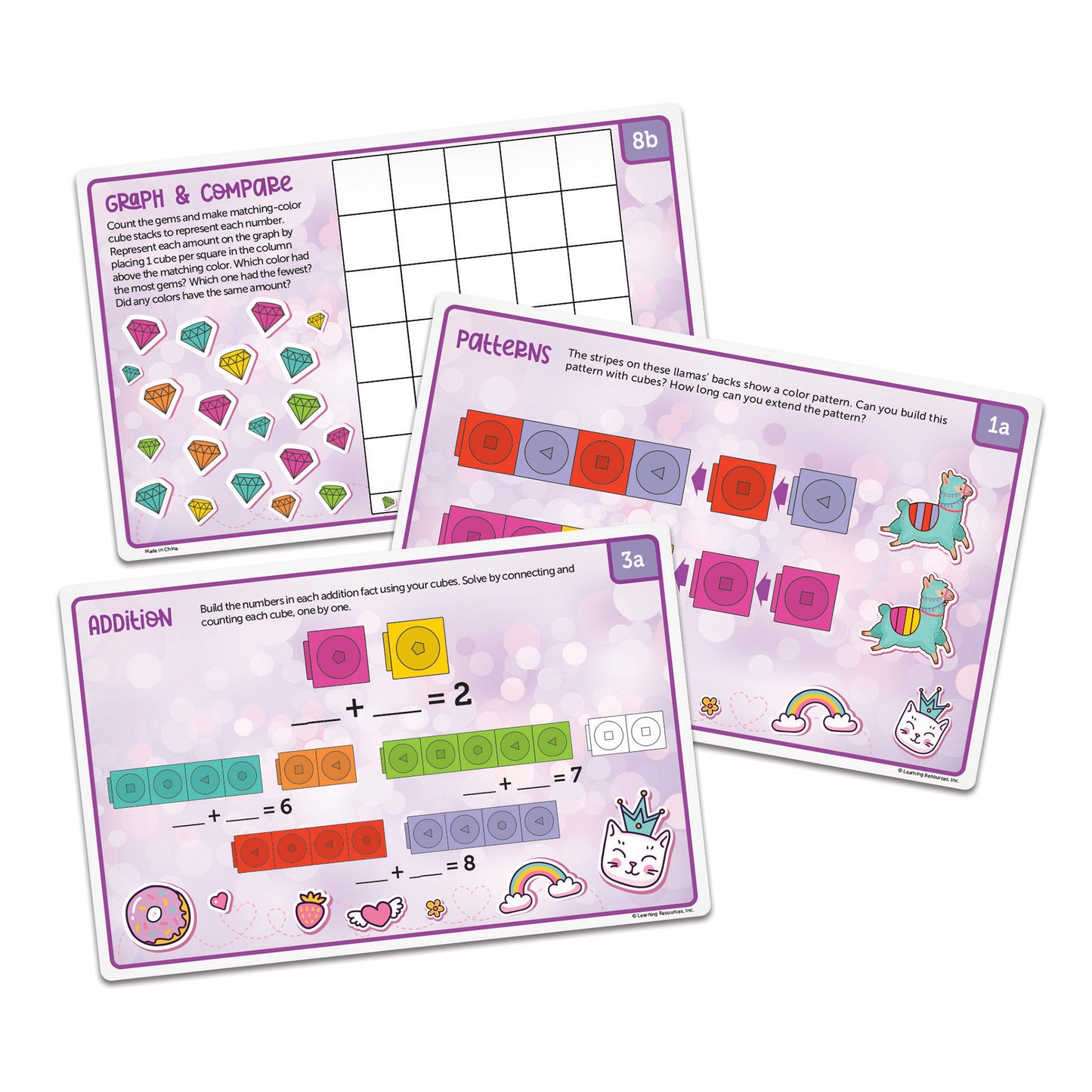 Learning Resources Mathlink Cubes - Kindergarten Math Activity Set - Mathatics!