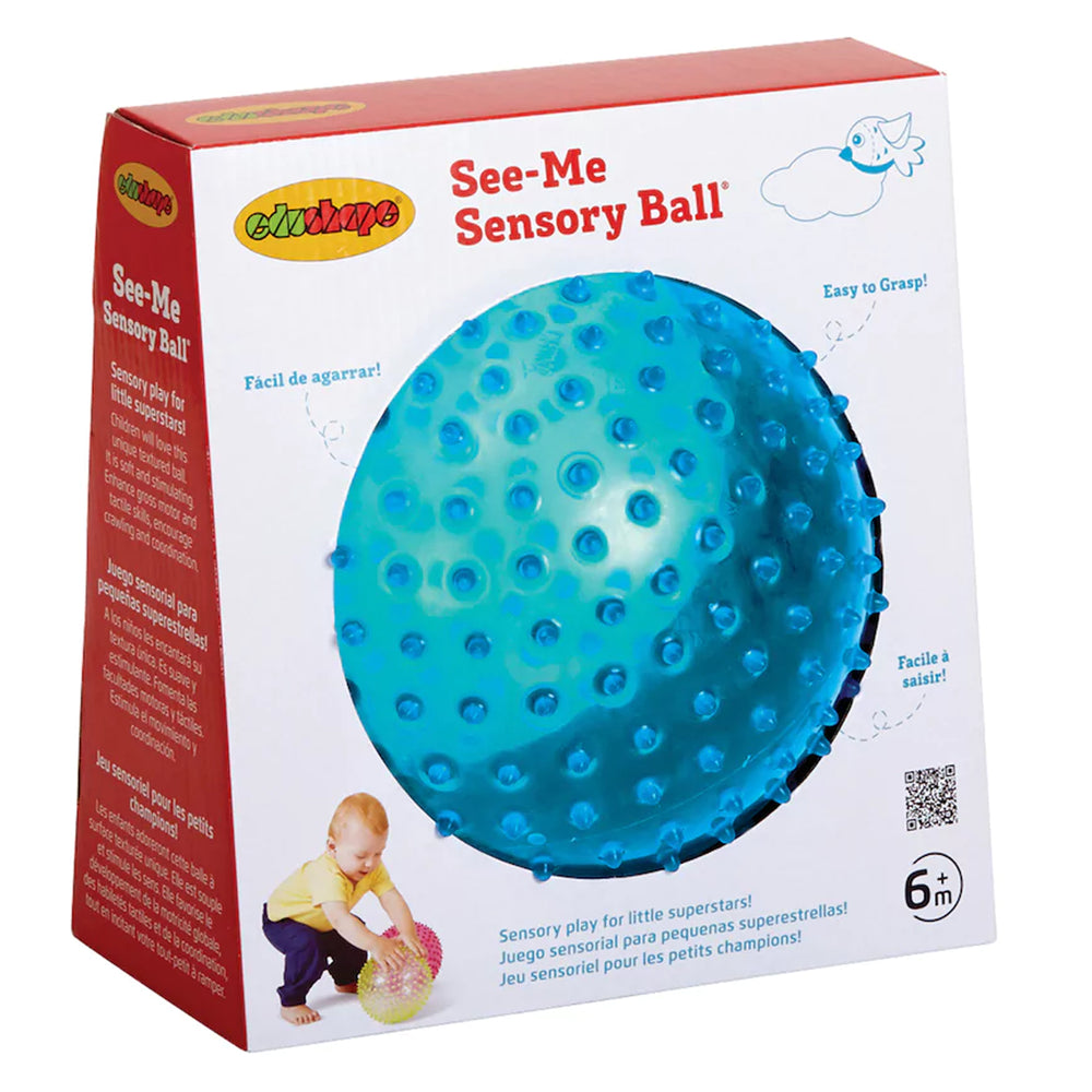 Edushape See-Me Sensory Ball - 7 Inch, Durable Nubby Surface
