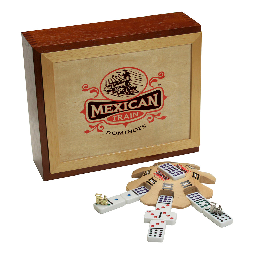 Mexican Train Dominoes Classic Family Game Set