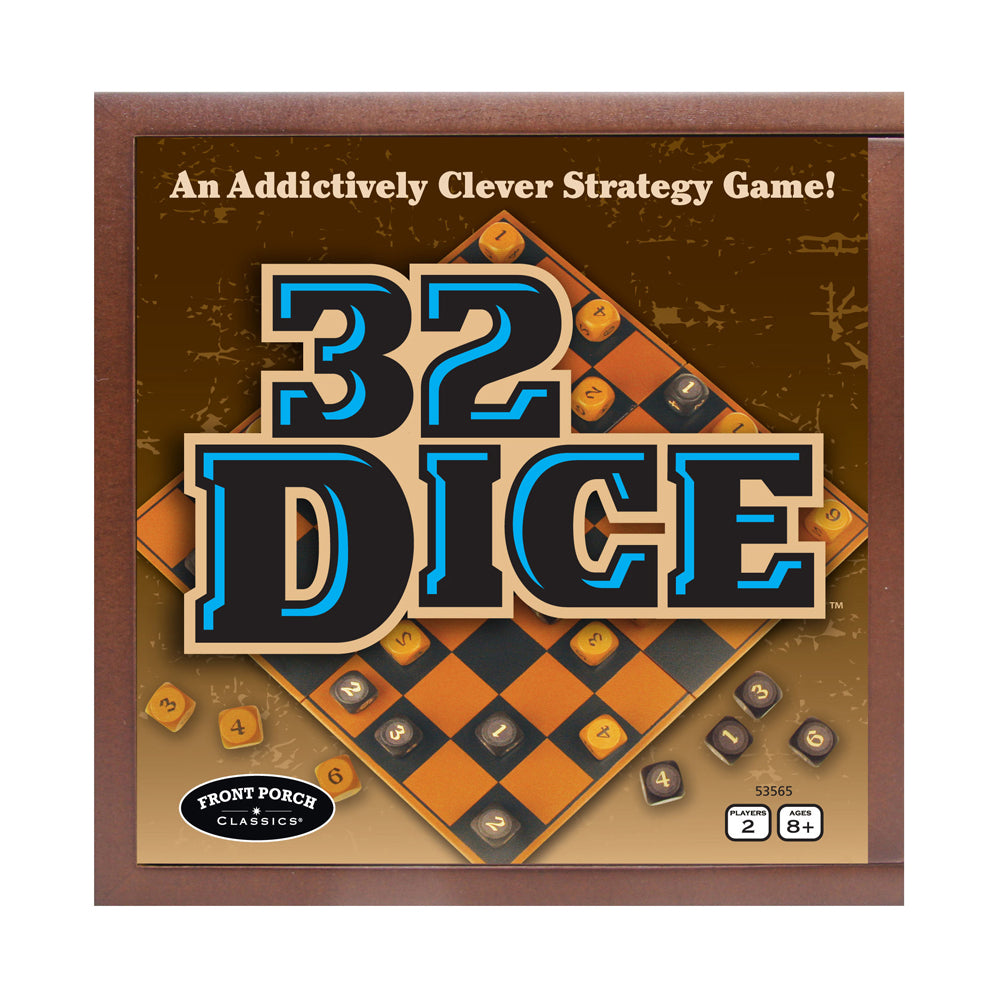 Front Porch Classics 32 Dice Strategy Board Game