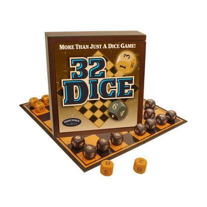 Front Porch Classics 32 Dice Strategy Board Game