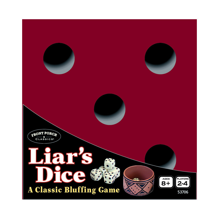 Liar's Dice Classic Bluffing Game by Front Porch Classics