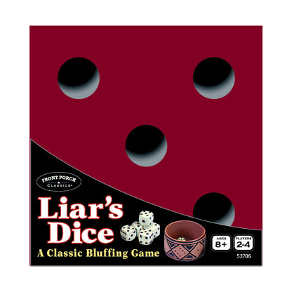 Liar's Dice Classic Bluffing Game by Front Porch Classics